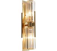 JZFOACHR Longue Bande appliquée Murale Palest Gold Crystal Mur Light Bar intérieur vers Le Haut