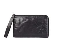 JZFOACHR Nouveau MENSEMENT Portefeuille à Fermeture éclair en Cuir Authentique Grande capacité Portefeuille en Cuir Multi-Cartes pour Hommes et Sac à Main, Portefeuille (Brun foncé)