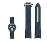 JZFOACHR Nouvelle bande de montre en silicone en caoutchouc pour Omega X Swatch Joint MOONWATCH CELESTIAL SPORTS 20 mm STRAP CURVE WEST WESTES