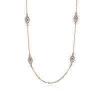 JZFOACHR Personnalité Evil Eye Pendant Collier 925 Siltling Silver Long Chain Crystal Colliers turcs Femmes Filles Luck Bijoux
