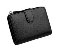 JZFOACHR Petit Portefeuille de permis de Conduire, Portefeuille Multi-Cartes en Cuir Court pour Hommes, Petit Portefeuille à Fermeture éclair, Portefeuille de Grande capacité, Bagages (Bleu)