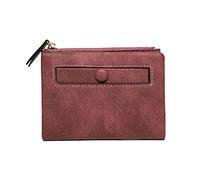 JZFOACHR Petites Femmes Portefeuilles en Cuir PU Fashion coréen Multifonctionnel givré féminine Courte de Monnaie rétro Porte-Carte d'embrayage, Bagages (e)