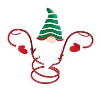 JZFOACHR Porte-vin en Verre de Noël Porte-vin de Vacances Vide de vins de vins en Verre métal décorations Artisanat décorations festives Support de Bouteille de vin (Couleur: Type 3) (Type 2)