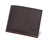 JZFOACHR Portefeuille Business Casual Cross Section Change Sac Multi-Fonction du Portefeuille pour Hommes à Trois Fois (Couleur Marron)