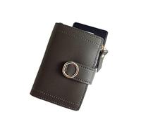JZFOACHR Portefeuille, Embrayage d'embrayage à Bourse Femelle Clip en Argent Small Sac à Main en Cuir à glissière Sac à Cartes pour Femmes (F 10 cm)