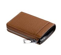 JZFOACHR Portefeuille en Cuir en Cuir en Cuir Masculin et Femmes à Grande capacité Multi-Fonction Sac à glissière Zipper Coin Purse ， A-11 * 8 * 2,5 cm