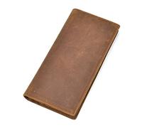 JZFOACHR Portefeuille Masculin Long Portefeuille rétro Business Wallet Ticket en Cuir Support de Carte décontractée, Bagages (B 19 * 9cm)