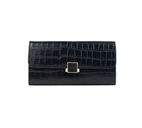 JZFOACHR Portefeuille, Portefeuille féminin à Main Longue Main Couleur Continue PU Portefeuille Ultra-mirure de Portefeuille à Grande capacité Portefeuille (b 18 * 9,5 * 2cm)
