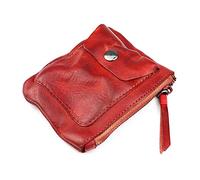 JZFOACHR Portefeuilles, 1 Morceau de Portefeuille Vintage lavé à la Main PEINTÉ ONDIAL Coin Prise SOPELLE Portefeuille Zipper (C 8 * 1 * 11cm)