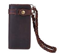 JZFOACHR Portefeuilles, 1 pièce Portefeuille Masculine Long Sac à Poche Anti-vol Retro Portefeuille Portefeuille Sac pour Hommes (b 18 * 2 * 9cm)