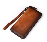 JZFOACHR Portefeuilles, Business Retro Men's's's Wallet Roubbed Color Multi-Carte Sac d'embrayage Men de Portefeuille (Un 19 * 9 * 2cm)