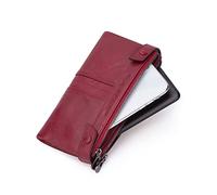 JZFOACHR Portefeuilles, Femmes portefeues Longs de Conception de tronçonneuse Dames Sac à Main Sac d'embrayage Support de Cartes à Fermeture éclair Portefeuille pour Femmes (d 20 * 9,5 cm)