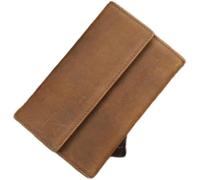 JZFOACHR Portefeuilles, Portefeuille de Portefeuille pour Hommes rétro Medium Fait à la Main Moyen et Long Bill Wallet (B 15 * 10 * 3M)