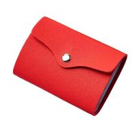 JZFOACHR Portefeuilles, Support de Carte Porte-Carte féminine à Cartes à Cartes à Cartes pour Hommes de Grande capacité de Grande capacité (Rouge