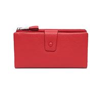 JZFOACHR Portefeuilles, Supports de Cartes fonctionnelles Embrayage Multi-Carte Slot de Grande capacité Purse de téléphone Portable à Blindage à glissière (E 19 * 9,5 * 2cm)