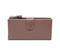 JZFOACHR Portefeuilles, Supports de Cartes fonctionnelles Embrayage Multi-Carte Slot de Grande capacité Purse de téléphone Portable à Blindage à glissière (E 19 * 9,5 * 2cm)
