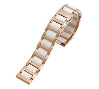 JZFOACHR Pour les femmes mangeur en céramique Bracelet en acier inoxydable.