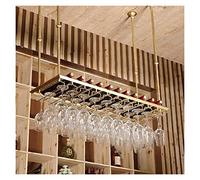JZFOACHR Rack de vins Plafond Suspendre la Bouteille de Vide à vin Amoureux du vin de vin Meubles de Bar à vin doré Plafond de Vile à vin Suspendu.