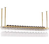 JZFOACHR Racks à vin, Fer Simple Fer Suspendu en Verre de vin Suspendu en Verre de Plafond de Plafond barreaux, Restaurants, Cuisines/Porte-vin Suspendu/étagère à vin Flottante/Porte-Bouteille à vin