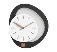 JZFOACHR Salon Creative Home Decoration Clocks Walls Modern Minimalist Fashion Farmhouse Murhouse Mur Horloge Punch-Free Nordic Wall Clock for Office (Preto)