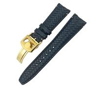 JZFOACHR Sangle de chute de vache pour IWC Portuyser Pilot IW394005 IW3777 Blue Soft Watch Band 20 mm 22 mm 22 mm Tiveau de montre en cuir authentique
