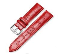 JZFOACHR Sangle de montre en cuir avec motif de nœud de bambou Band de montée de gamme noir brun bleu rouge blanc rose 12-24 mm