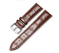 JZFOACHR Sangle de montre en cuir avec motif de nœud de bambou Band de montée de gamme noir brun bleu rouge blanc rose 12-24 mm