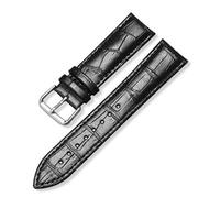 JZFOACHR Sangle de montre en cuir avec motif de nœud de bambou Band de montée de gamme noir brun bleu rouge blanc rose 12-24 mm