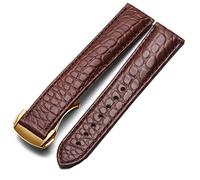 JZFOACHR Sangle de montre en cuir crocodile Style pour hommes et femmes pour Seahorse Deville 18 mm 19mm 20 mm Band de montre original