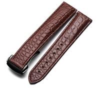 JZFOACHR Sangle de montre en cuir crocodile Style pour hommes et femmes pour Seahorse Deville 18 mm 19mm 20 mm Band de montre original