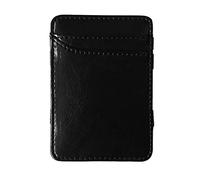 JZFOACHR Slim Men's Leather Wallet Credit Card Carte Femmes Small Cash Clip Clifold Man Clamps for Money ， D-10 * 7cm