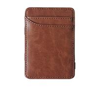 JZFOACHR Slim Men's Leather Wallet Credit Card Carte Femmes Small Cash Clip Clifold Man Clamps for Money ， D-10 * 7cm