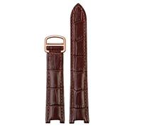 JZFOACHR Véritable bande de montre en cuir hommes femmes pour pacha w3108 / hpi004 boucle pliante de boucle concave 21x15m 20x12mm 18x10 mm.