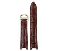JZFOACHR Véritable bande de montre en cuir hommes femmes pour pacha w3108 / hpi004 boucle pliante de boucle concave 21x15m 20x12mm 18x10 mm.
