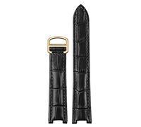 JZFOACHR Véritable bande de montre en cuir hommes femmes pour pacha w3108 / hpi004 boucle pliante de boucle concave 21x15m 20x12mm 18x10 mm.