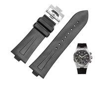 JZFOACHR Véritable bande de montre en cuir pour Vacheron Constantin Série à l'étranger 4500V 5500V P47040 Boucle en acier inoxydable Men de montre STRAP 25-8MM