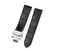 JZFOACHR Véritable sangle de montre en cuir pour Santos Santos 100 hommes et femmes Tour de montre en cuir 20 mm 23 mm