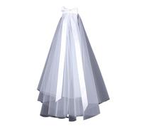 JZFOACHR Voile de mariée simple à deux niveaux en tulle court Accessoires de mariage
