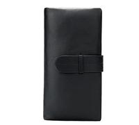 JZFOACHR Zipper Hommes Long Portefeuille Vintage Cuir en Cuir mâle mâle Sac à Main Le Support de Carte de téléphone Authentique Portefeuille pour Hommes en Cuir ， B-19 * 9cm