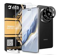 JZG 2 films protecteurs d'écran pour Honor Magic 6 Pro (pas en verre) + 2 protecteurs d'objectif d'appareil photo, installation facile, support de déverrouillage d'empreintes digitales, anti-traces de
