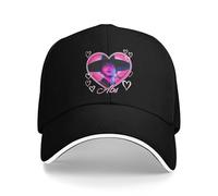 JZGESOM Casquette de Baseball décontractée d’été Huntrix Abs Saja Coeur Kpop Demon Hunters Villain Fantasy Trucker Hat pour Hommes Casquettes de Baseball à l’épreuve du Soleil