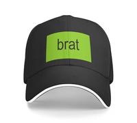 JZGESOM Charli XCX Brat Baseball Cap Trucker Hat Chapeau Derby de Plage Femme 2025 Homme
