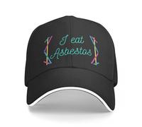 JZGESOM Je Mange de l’amiante Casquette de Baseball Plage Crème Solaire Wild Ball Chapeau Femmes Casquettes Hommes