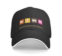 JZGESOM L’Amérique Runs on Dunkin Baseball Cap thé Chapeau Alpinisme Crème Solaire drôle Chapeau Élégant Chapeaux pour Femmes Hommes