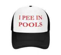 JZGESOM Personnalisé Natation D’été Je Pipi dans Les Piscines Casquette De Baseball en Plein Air Femmes Hommes Réglable Chapeau De Camion Printemps Personnalisé Papa Chapeau