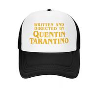 JZGESOM Personnalisé Quentin Tarantino Trucker Hat Adult Pulp Fiction Kill Bill Movie Casquette de Baseball réglable Femmes Hommes Casquette de Camionneur en Plein air