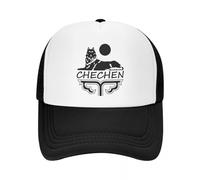 JZGESOM Personnalisé Tchétchène Borz Trucker Chapeau Femmes Hommes Réglable Unisexe Tchétchénie Armoiries Casquette De Baseball Chapeau De Papa D’été