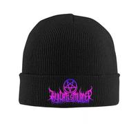 JZGESOM Thy Art is Murder Violet Logo Bonnet Chapeaux Deathcore Band Bonnet Chapeaux Hommes Unisexe Crâneies Bonnets Automne Hiver Head Wrap Caps
