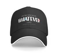 JZGESOM Tout ce Que Je Veux (foncé) Casquette de Baseball Cosplay Chapeau de Soleil Grande Taille Chapeau personnalisé Chapeaux élégants pour Femmes Hommes