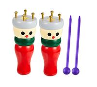 Jzhen 2pcs Tricoteuse en Bois, Tricotin en Bois et Crochet, Tricotin en Bois Français, Jouet de Métier à Tricoter pour Fabriquer Bracelets, Tricoter Pratique Mignon pour Enfants Adultes